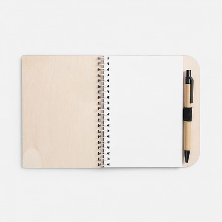 Блокнот на пружине Woodpad на заказ