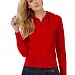 Толстовка женская Hooded Full Zip красная