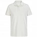 Рубашка поло унисекс Pacific, молочно-белая