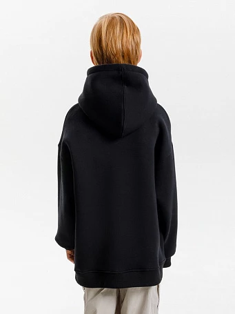 Худи детское оверсайз Junipero, черное