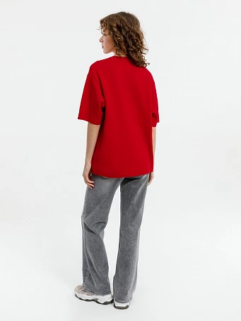 Джемпер с коротким рукавом Siluetti Volumica, красный