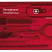 Набор инструментов SwissCard, полупрозрачный красный