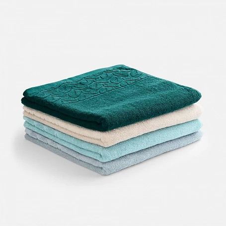 Полотенце махровое Hoya, среднее, голубое