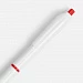 Ручка шариковая Bright Pop, белая с красным