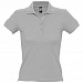 Рубашка поло женская People 210, серый меланж