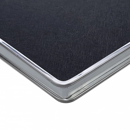 Ежедневник Frame Metal, недатированный, черный