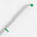 Ручка шариковая Bright Pop, белая с зеленым