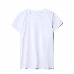 Футболка женская T-bolka Stretch Lady, белая (холодный оттенок)