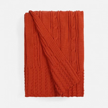 Плед Remitti, оранжевый (морковь)