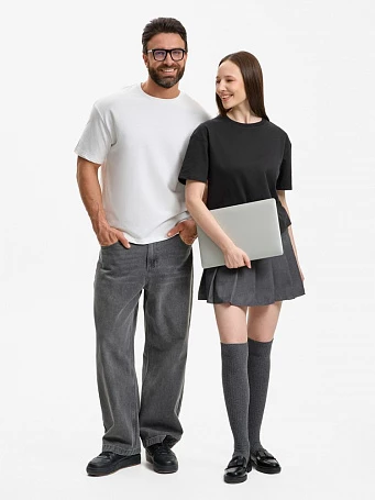 Футболка унисекс Durington, белая