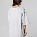 Футболка унисекс оверсайз Crosstown, белая