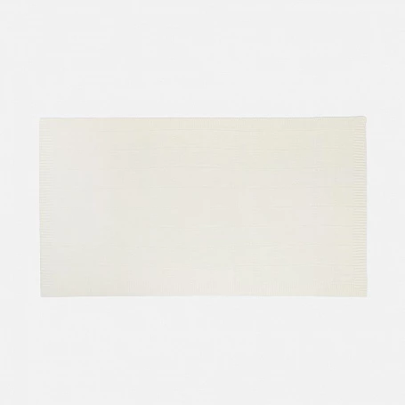 Плед Quadrisma, белый (молочный)