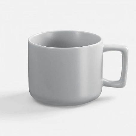 Чашка Jumbo в коробке матовая, светло-серая