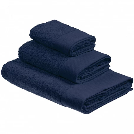 Полотенце Odelle, среднее, темно-синее