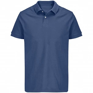 Рубашка поло унисекс Pacific, синяя (джинс)