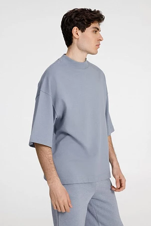 Футболка оверсайз унисекс T9, серая