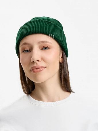 Шапка Ribelle, темно-зеленая (хвойная)