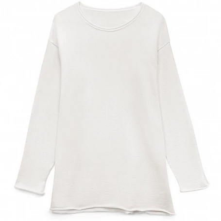 Лонгслив унисекс Siluetti Fuori, молочно-белый