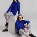 Свитшот унисекс BNC Inspire (Organic), ярко-синий