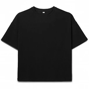 Футболка детская оверсайз Teezer, черная