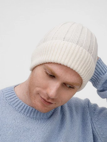 Шапка Bellish, белая (ванильная)