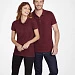 Рубашка поло женская Brandy Women, бордовая с белым
