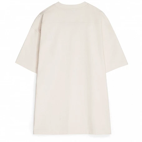 Футболка оверсайз унисекс Sideline, молочно-белая