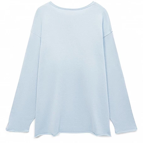 Лонгслив унисекс Siluetti Fuori, светло-голубой