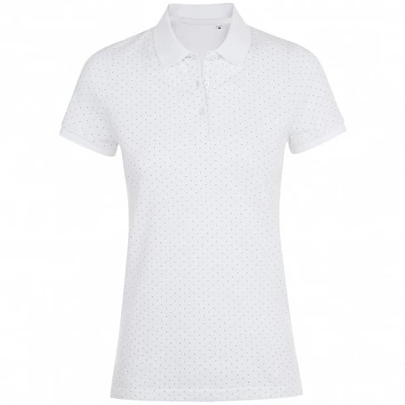 Рубашка поло женская Brandy Women, белая с темно-синим