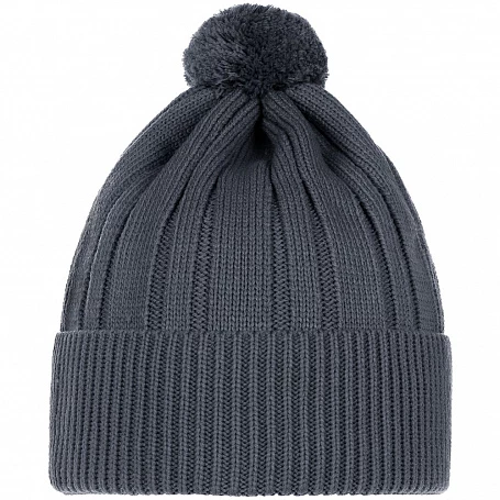 Шапка Knit Beat, серая (графит)