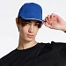 Бейсболка Classic 2.0, ярко-синяя с белым кантом