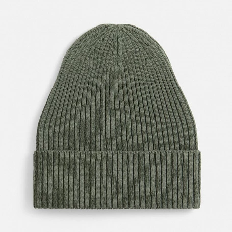 Шапка Catch Match без помпона, зеленая (полынь)
