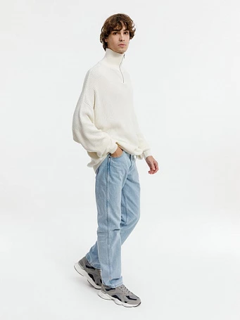 Джемпер Siluetti Birne, молочно-белый