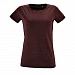 Футболка женская Regent Fit Women, бордовый меланж
