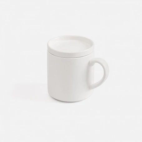 Беспроводное зарядное устройство с подогревом кружки Hot Task, белое