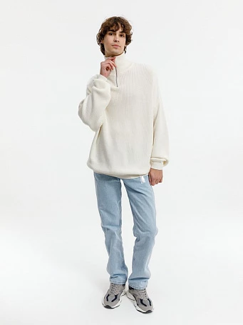 Джемпер Siluetti Birne, молочно-белый