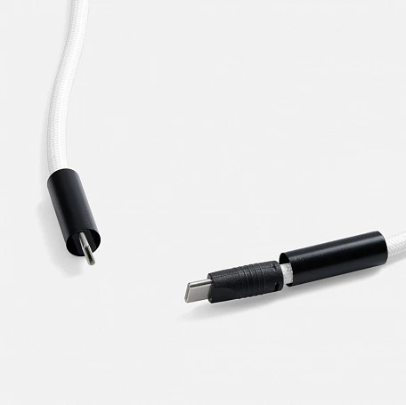 Кабель-ланьярд energyFlex Power Delivery 60 Вт, белый