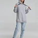 Худи оверсайз «Чистая соль», серый меланж