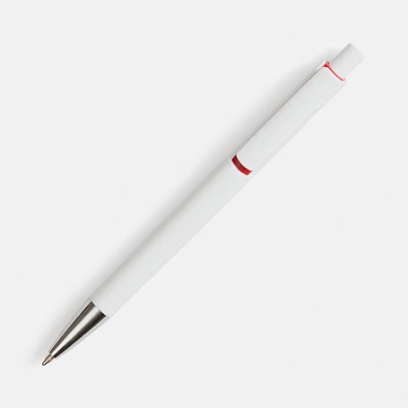 Ручка шариковая Dominanta, белая с красным