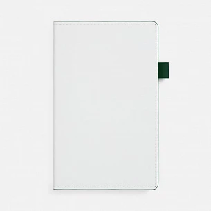 Ежедневник White Shall, недатированный, бело-зеленый