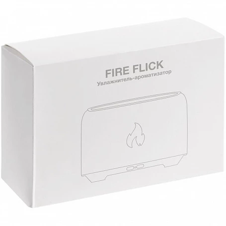 Увлажнитель-ароматизатор Fire Flick с имитацией пламени, черный