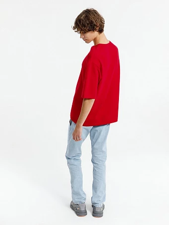 Джемпер с коротким рукавом Siluetti Volumica, красный