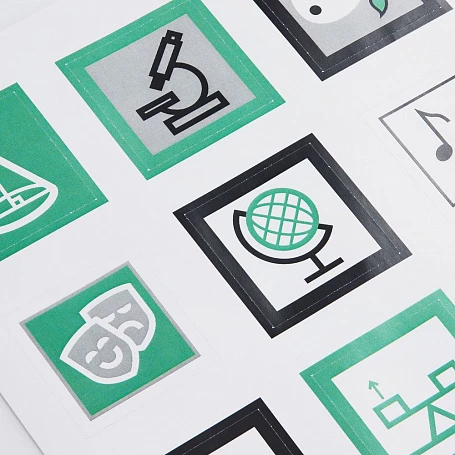 Стикерпак бумажный Industry, наука и искусство