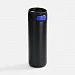Термостакан X1 с цветной кнопкой, черный с синим