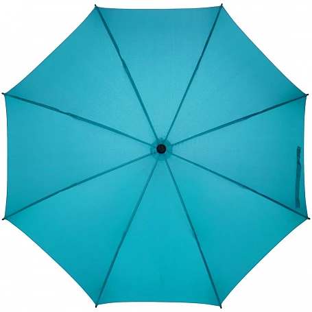 Зонт-трость Undercolor с цветными спицами, бирюзовый