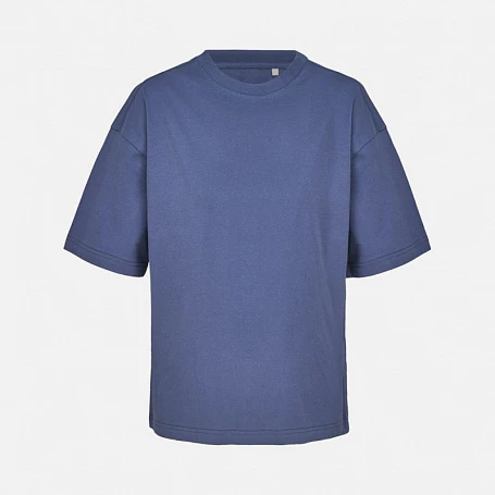 Футболка оверсайз женская Boxy Women, синяя (джинс)