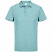 Рубашка поло унисекс Pitcher, голубая (морская волна)