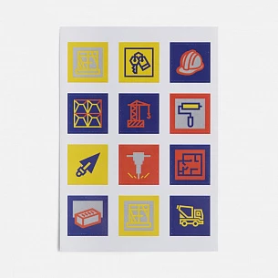 Стикерпак бумажный Industry, строительство