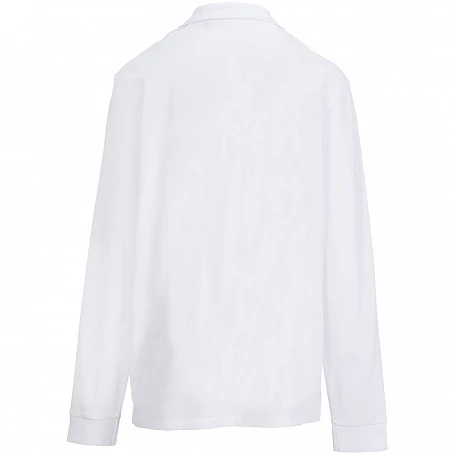 Рубашка поло унисекс с длинным рукавом Pacific LSL, белая