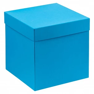 Коробка Cube, L, голубая